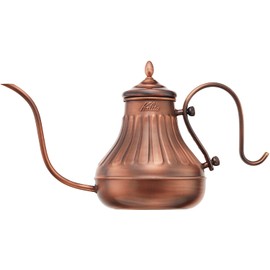 Kalita #52264 Copper Coffee Pot, Enjoy Aging, 900 ml, Narrow Spout, Nozzle, Can Be Used Over A Flame, Made in Japan, Cu Kettle, Drip Pot, Kettle, Teapot, Coffee Maker, Server, Mugicha, White Tea