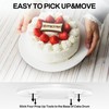 4 Pack 8 Inch Greaseproof Cake Drums, Round Solid Cakes