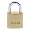 Burg-Wächter Duo 222 20 SB Padlock Set, Brass, Bügelstärke: 3,5