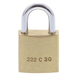 Burg-Wächter Duo 222 20 SB Padlock Set, Brass, Bügelstärke: 3,5 mm/Höhe : 35 mm