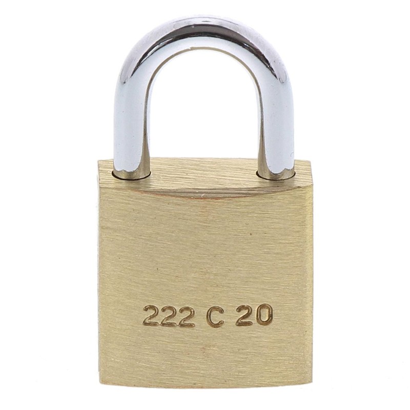 Burg-Wächter Duo 222 20 SB Padlock Set, Brass, Bügelstärke: 3,5