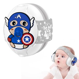 Labeopuwu Baby Headphones-Infant Ear Protection for Babies 0-36 Months,25dB NRR Baby Noise Cancelling Earmuffs for Improves Sleep, Ideal Baby Travel Essentials for Airplane/Sleep/Outdoor