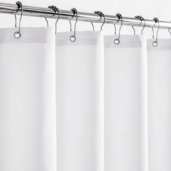 Felisa Waterproof Fabric Shower Curtain Liner with 3 Large Magnets,72