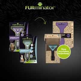 Furminator deShedding-Tool Cat Size S Short Hair - Cat Brush for Small Cats to Remove Undercoat