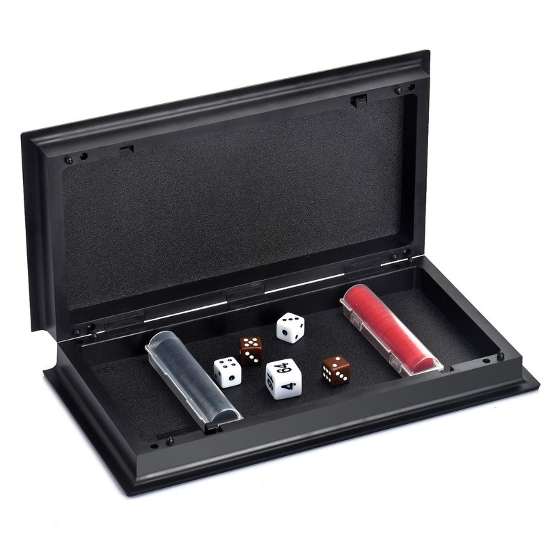 QuadPro Magnetic Backgammon Board Game Set with Folding Board Travel