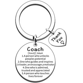 JMIMO Coach Gifts Soccer Football Coach Keyring Thank You Gifts for Runner Baseball Softball Volleyball Coaches