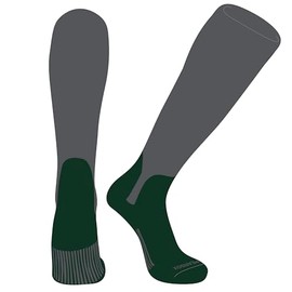 PEAR SOX OTC Baseball Softball Stirrup Socks (S, 5in) Graphite, Forest Green (M)