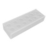 Clear Acrylic Flower Vase Multi Holes Elegant Decorative Long Rectangle