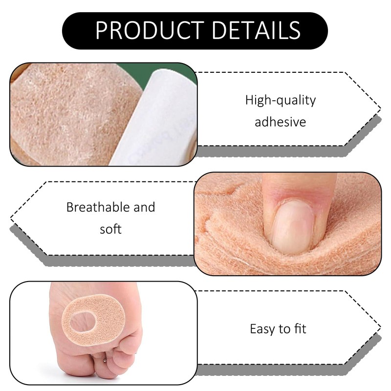 Pack of 24 Corns Pressure Protection Rings, Foot Care Corns