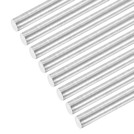 QUARKZMAN Pack of 8 304 Metal Garden Poles, 6 mm x 320 mm Metal Rods for DIY Crafts, Motorcycle, Decoration, Garden