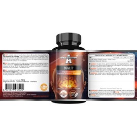 N-Acetyl-L-Tyrosine (NALT) 500mg and Active Vitamin B6 (P-5-P) 2mg - 120 Capsules - 4 Months Supply - High Strength Amino Acid Supplement - Cognitive Booster - by Apollo's Hegemony