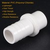 sourcing map PVC Pipe Fitting 18mm Barb OD 20mm Spigot