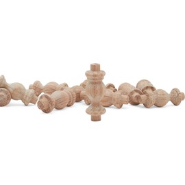 Woodpeckers Oak Wooden Spindles 1-1/2 inch, for Crafts, Home Décor, Furniture | Woodpeckers - Pack of 50, Natural