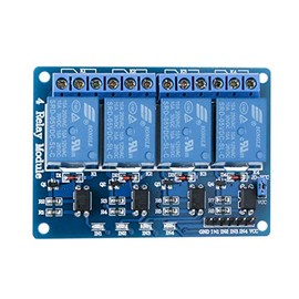 ELEGOO 4 Channel DC 5V Relay Module with Optocoupler Compatible with Arduino UNO R3 MEGA 2560 DSP ARM PIC AVR STM32 Raspberry Pi