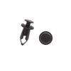 Hihaha 100pcs 7mm Hole Black Car Plastic Rivets Fastener Retainer