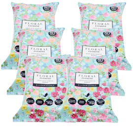 6x Floral Anti-Bacterial Wipes - Jasmine - 80 Wipes Each