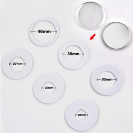 PAIYULE 96 Pieces 46mm Coin Capsules, with Foam Gasket and Plastic Storage Organizer Box, 6 Sizes (20/25/27/30/38/46mm) Coins Collector Case Holder for Coin Collection Supplies (White)
