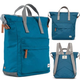 ROKA Bantry Tote Backpack for Women, Men & Kids - Medium Backpack with Laptop Compartment & Multi Pockets for Work, School & Travel - Marine Blue