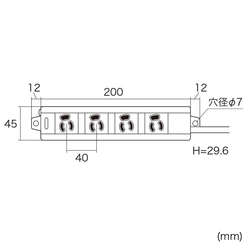 sanwasapurai Power Tap, 3P, 4 1pc 5 m Tap – mg341 N2 – 5 