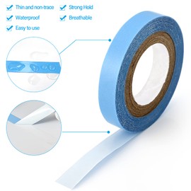 GlamorDove Tape in Hair Extension Tool Kit Paper Card Hair Extension Placement Board 3yard Roll Double Sided Replacement Tapes Hair System Tape Tape in Placement Board