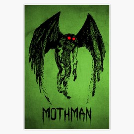 Mothman Vinyl Window Bumper Sticker Decal 5"