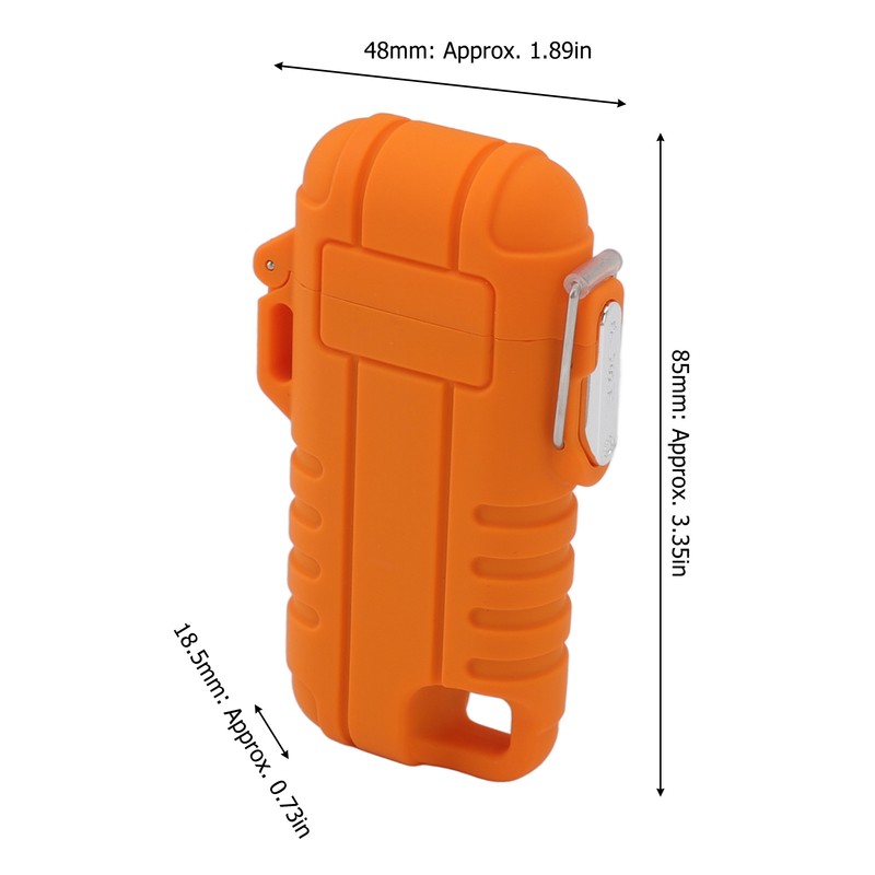 USB Rechargeable Lighter Windproof Dual Arc Lighter Waterproof Flameless Electric