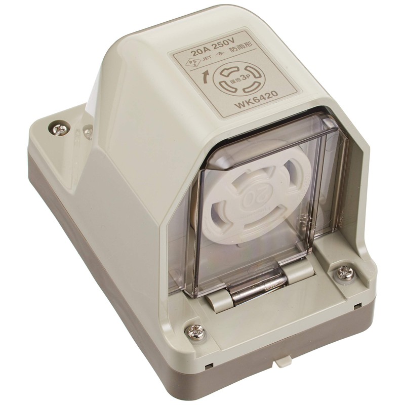 Panasonic WK6420 Hanging Rainproof Outlet JIS Rainproof Type Grounded 3P