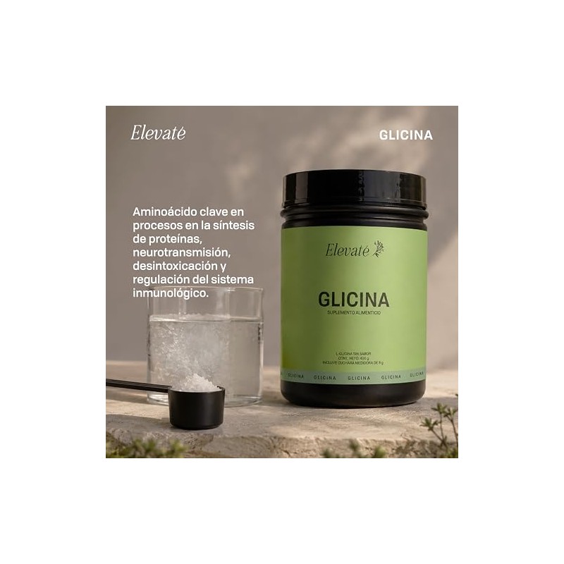 Glicina Pack 400 Suplemento Aminoácidos Esenciales Energía Sueño Equilibrio Metabólico