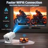 [Built-in Apps] Mini Projector with WiFi 6 and Bluetooth5.2, Smart