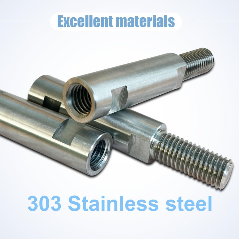 Neeki 4-1/2" Stainless Angle Grinder Arbor Extension Shaft, 5/8"-11 Thread