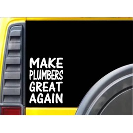 EZ-STIK Make Plumber's Great Again L214 8 inch Sticker Plumbing Decal
