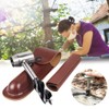 Hand Screw Drill for Woodworking Manual Survival Drill with Leather