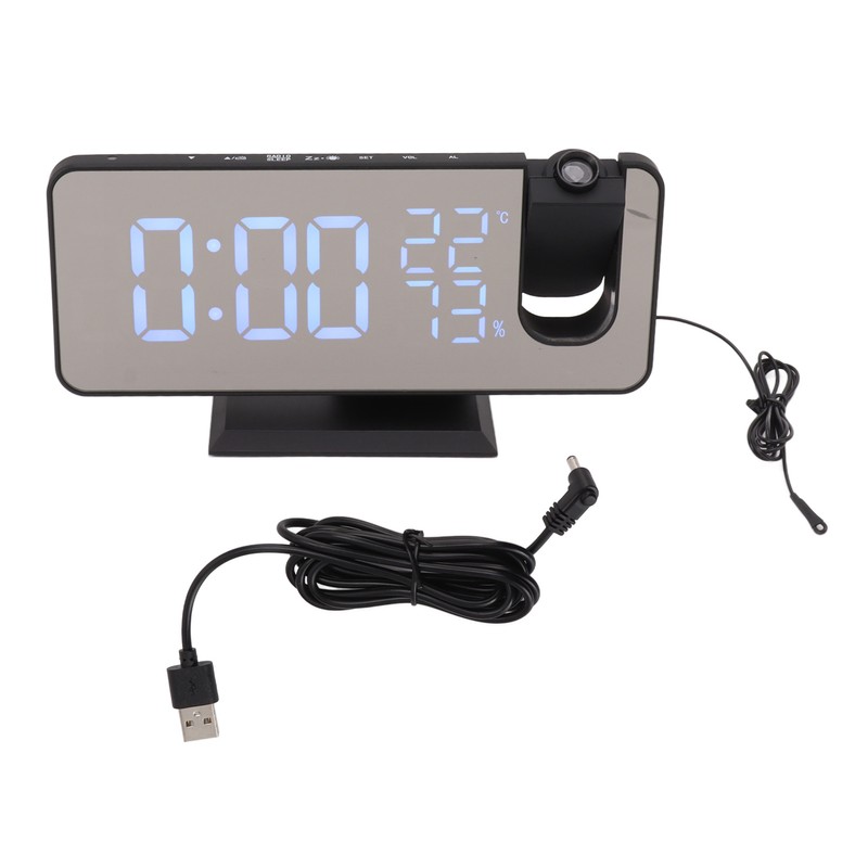FM Radio LED Digital Smart Alarm Clock LED Digital Projection