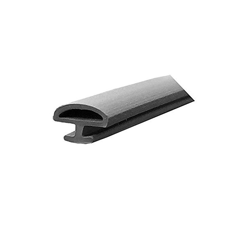 Grey Bulb Type Gasket Weatherstrip, 3/8" Width, 7/32" Backing -