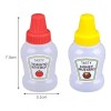 KFMX 2pcs Frascos Catsup Moztaza Mini Lunch Oficina Viajes 20ml