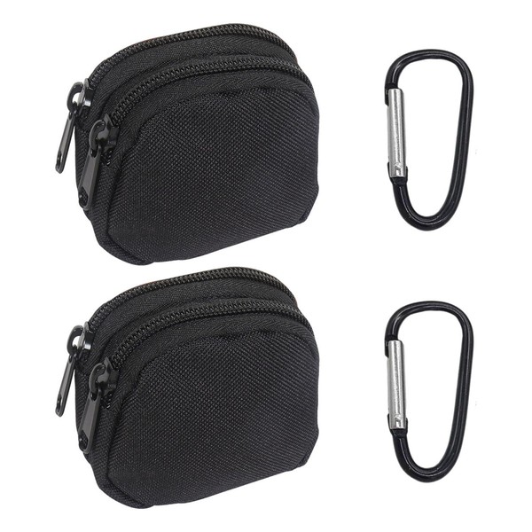 2Pcs Mini Fanny Packs, 2Pcs Carabiners, Tactical Fanny Pack, Belt
