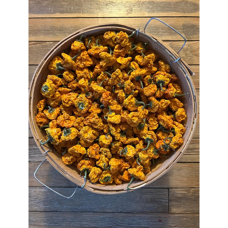 Leaning Tree Micro-Farm Naturally Dried Scotch Bonnet Peppers-Yellow- 1 oz.