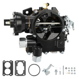 Marine Carburetor for Mercruiser 3.0 Carburetor 2 Barrel Carb for Mercury Mercarb 3.0L 2.5L 4CYL Engine with Jets and W/Electric choke Long Linkage Gasket 3310-864940A01 8M0045397