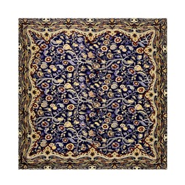 K-Elewon Large Square Scarf 43" Silk Scarf Fashion Scarves Silk Feeling Hair Wrapping Scarfs Night Sleeping Headscarf, Vb05, Free size