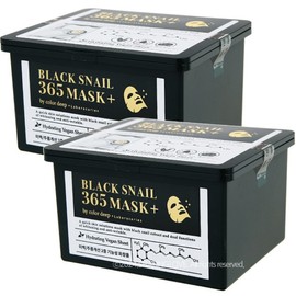 Black Snail 365 Mask by Color Deep Laboratories 30 sheets x2 / 블랙 스네일 365 마스크 바이 컬러딥 래버러토리즈 30매 x2개