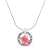 Delight Jewelry Silvertone Hot Pink Hibiscus Flower - Silvertone Life