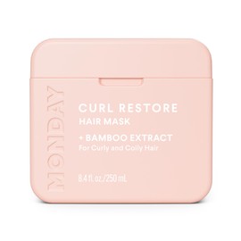 MONDAY HAIRCARE CURL RESTORE Hair Mask with Bamboo Extract, Coconut Oil & Shea Butter for Curls & Coils of all types 250 mL