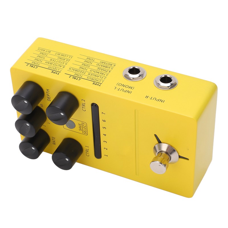 Multi Modulation Pedal Stereo 11 Modulation Effects True Bypass Phase