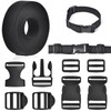GGXZHT Webbing Strap for Bags with Plastic Buckle Flat Side