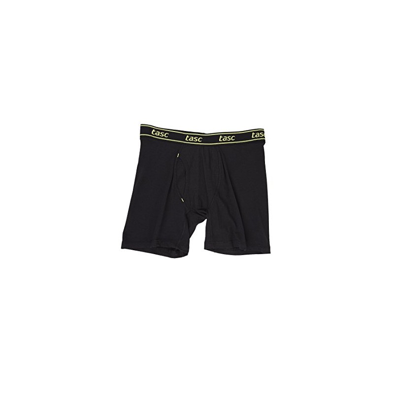 tasc performance men's boxer brief, black, small