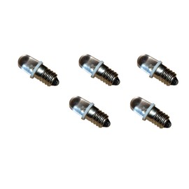 Miniature Light Bulbs, 3 Volt Mini Lamps, E10 Small LED Bulbs, WHITE Pack of 5