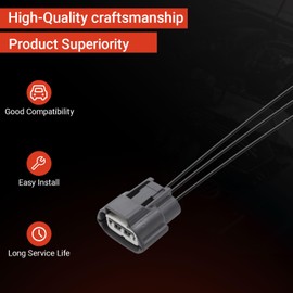 Powkos Ignition Coil Connector Plug Wiring Harness Pigtail 4 PCS Compatible with Nissan Altima Sentra Infiniti Mzada Replaces J48817102 645-787 J-48817-102