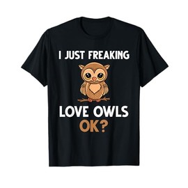Funny Owl Art For Men Women Owl Lover Night Nocturnal Bird T-Shirt