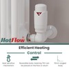 Hot Flow All White Marella 3 Modern Thermostatic Radiator Valve