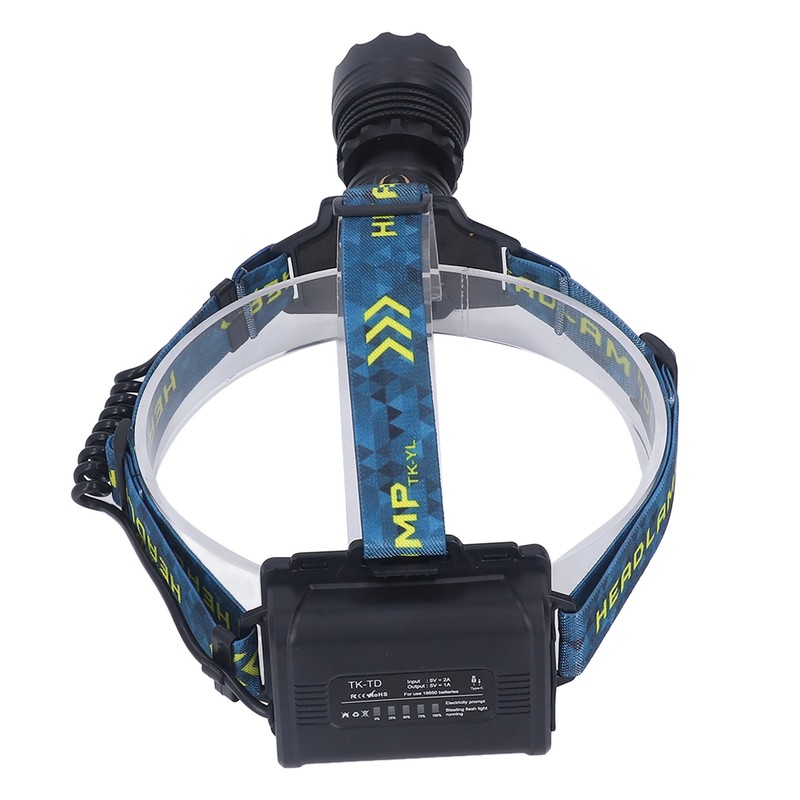 LED Rechargeable Headlight 3000LM 25W High Power Zoomable Headlamp for